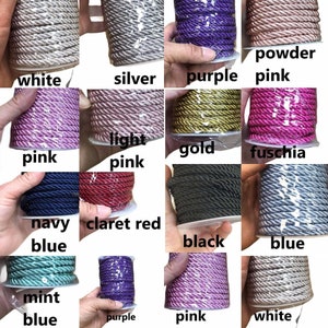 8mm Twisted Cord,Braid Cord,13 Colours,Soutace Braid Cord,Cotton Twisted Cord,Upholstery Cord,Trimming Cord,Twisted Rope,Twisted Cord Rope