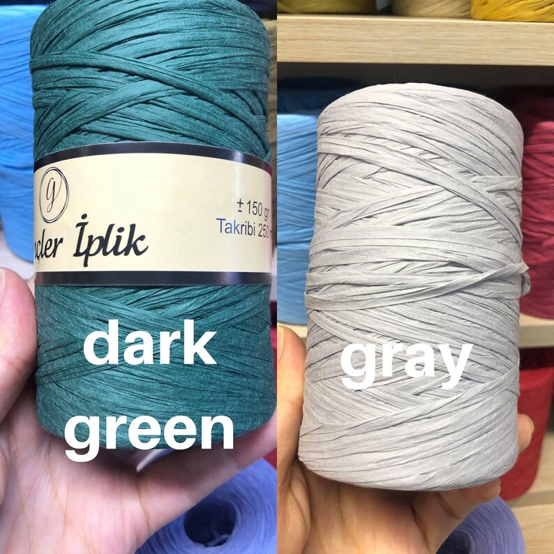 Yellow Raffia YarnsPaper Yarns150 gr 250 mtNatural Crochet | Etsy