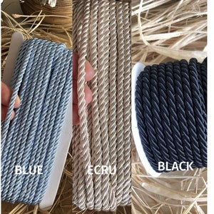4mm Twisted Cord,Braid Cord,26 Colours,Soutace Braid Cord,Cotton Twisted Cord,Upholstery Cord,Trimming Cord,Twisted Rope,Twisted Cord Rope,
