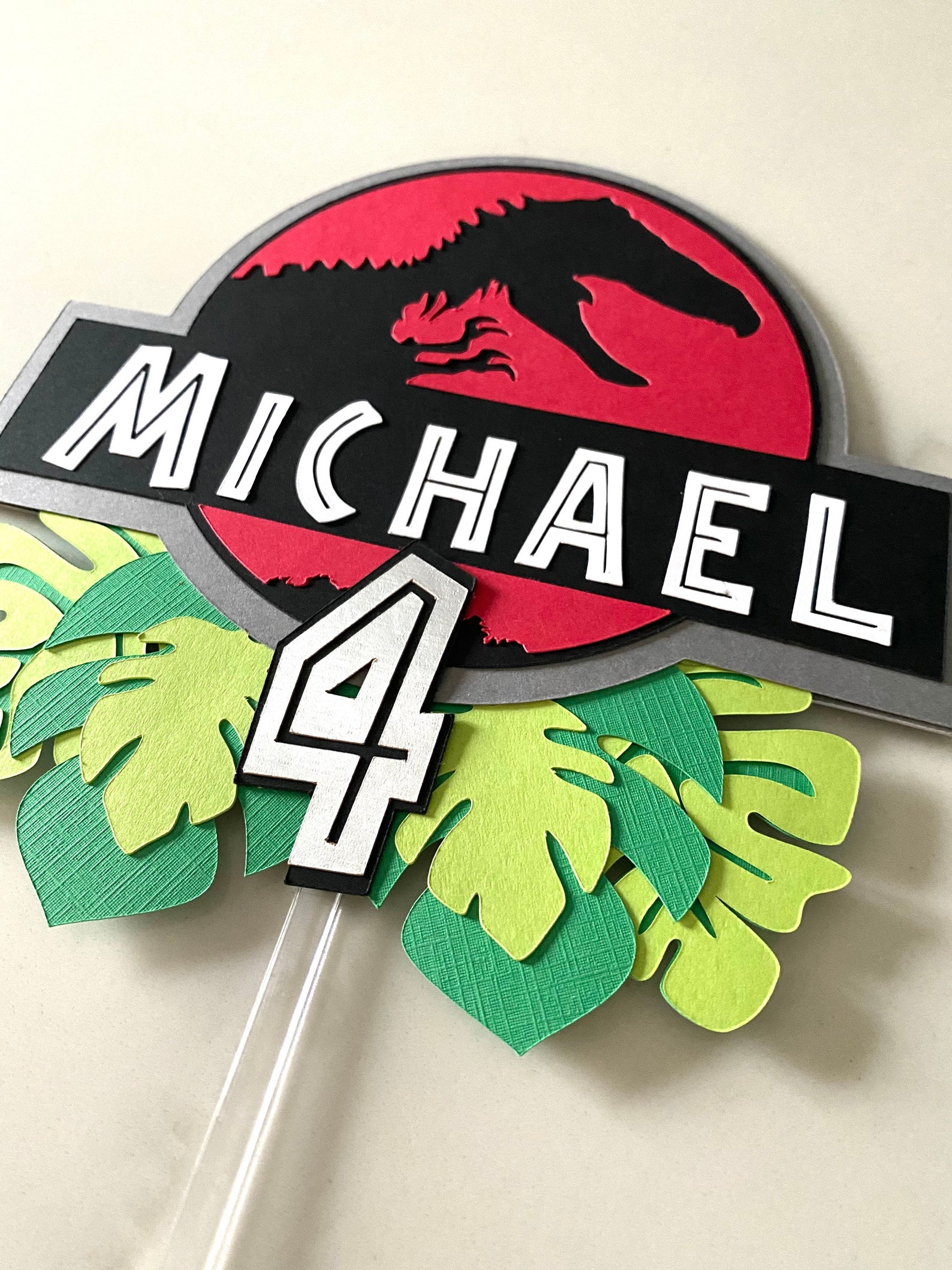 Jurassic World Cake Topper Etsy