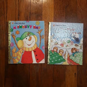 Little Golden Books Christmas Titles Lot of 2 Vtg
