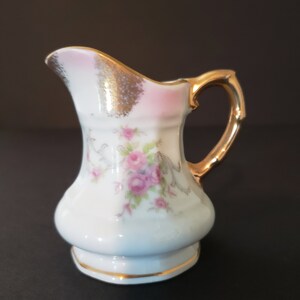 Lefton China Creamer/Mini Pitcher Hand-Painted 1950s