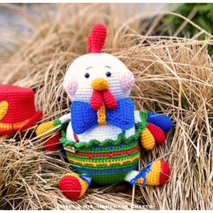 Cucu * The (Easter) Rooster with Bunny Hat * PDF Crochet Pattern
