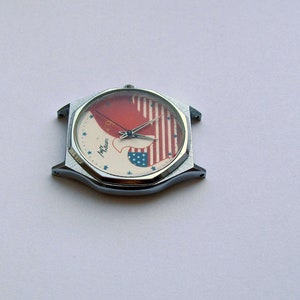 Orologio sovietico vintage Luch. Amicizia tra URSS e USA Watch. Orologio da polso al quarzo anni '80. Orologio russo. Orologio da uomo. Regalo unico per lui immagine 8