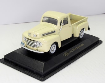 Ford F-100 Pick Up 1948 Yat Ming BOX. Diecast escala 1:43, Coche de metal, Modelo en fundición. Regalo coleccionable. Réplica de coche americano