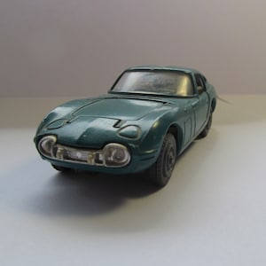 Toyota 2000 GT A29, remake made in USSR. Vintage Diecast scale 1:43, Metal car, Die cast model. Model Old Car. miniature cars collectables