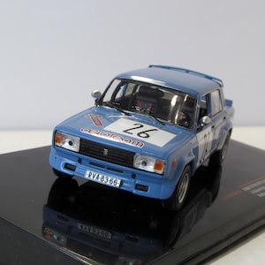 Lada 2105 VFTS #26 Rallye Pribram 1986, IXO models, box. Diecast scale 1:43, Metal car, Die cast model. car replica. collectible present.