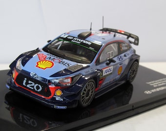 Hyundai i20 Coupe WRC 2017, IXO models, box. Diecast scale 1:43, Metal car, Die cast model. sports car replica. collectible gift. Brand new