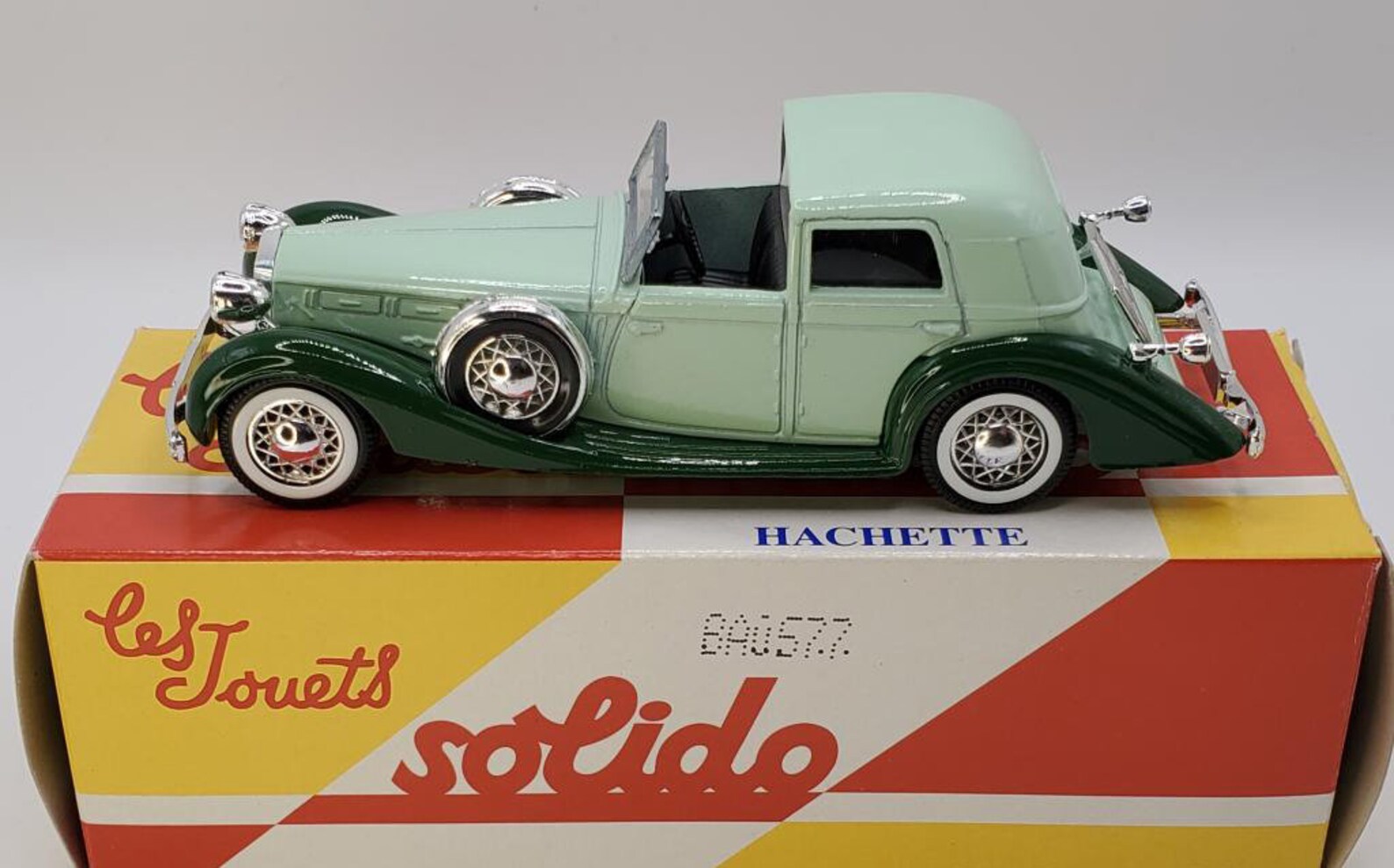 Miniature Delage D8-120 1939 Cabriolet Fermé Solido 1/43 - Made In France - Occasion