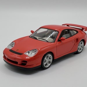 Porsche 911 GT2 2001 Solido Hachette, France 2002 Box. Vintage collectible supercar. scale diecast model 1:43. German sportcar car replica