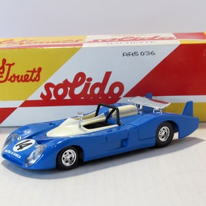 Matra 670 1972, Solido Hachette, France, Box 2002. Vintage collectible car. scale diecast model 1:43. French car replica. Christmas gift