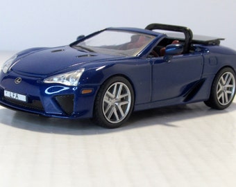 Handmade Convertible Lexus LF-A 2010, DeAgostini . Authors work. Scale die-cast model 1:43. Replica Japanese cabriolet car. Single copy.