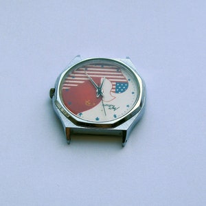 Orologio sovietico vintage Luch. Amicizia tra URSS e USA Watch. Orologio da polso al quarzo anni '80. Orologio russo. Orologio da uomo. Regalo unico per lui immagine 7