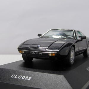 Maserati Khamsin 1972, IXO Models, caja. Escala 1:43, metal fundido a presión, réplica de coche deportivo. Completamente nuevo.