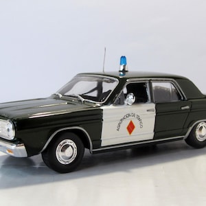 Dodge Dart Police, DeAgostini. Collectible car. scale diecast model 1:43. police car replica. collectible present. birthday gift.