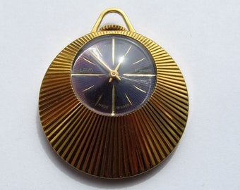 Gloria Slava in oro au6, pendente per orologio da donna. Orologio vintage sovietico. Orologio meccanico. Orologio da donna anni '80. Orologio placcato oro. Orologio da appendere