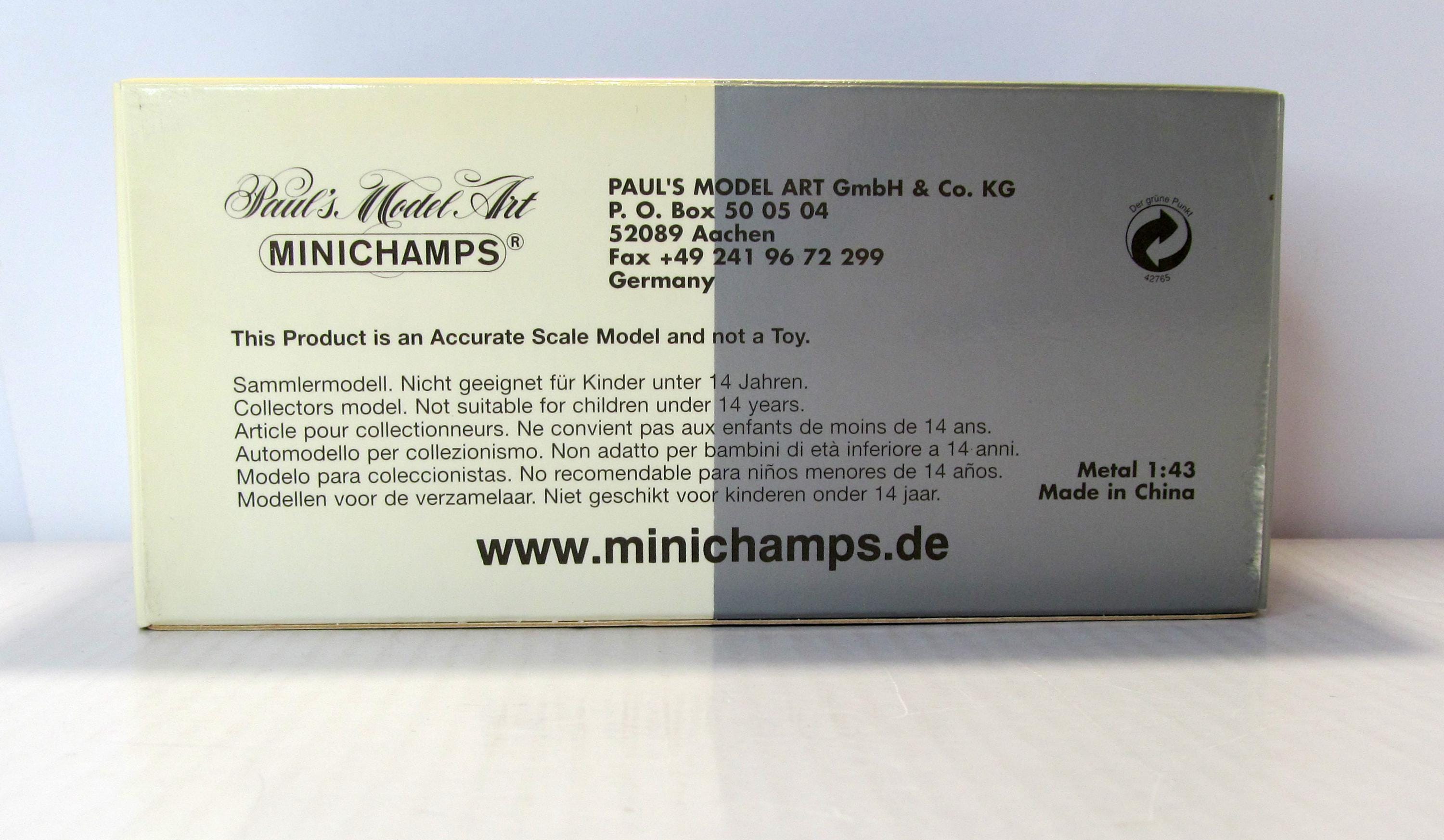 Audi R8 Infineon 2002, Minichamps, Box. Diecast Metal Car