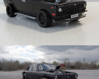 Soviet Model 1:43 Volga GAZ-24 A14 Original. Vintage Diecast Toy