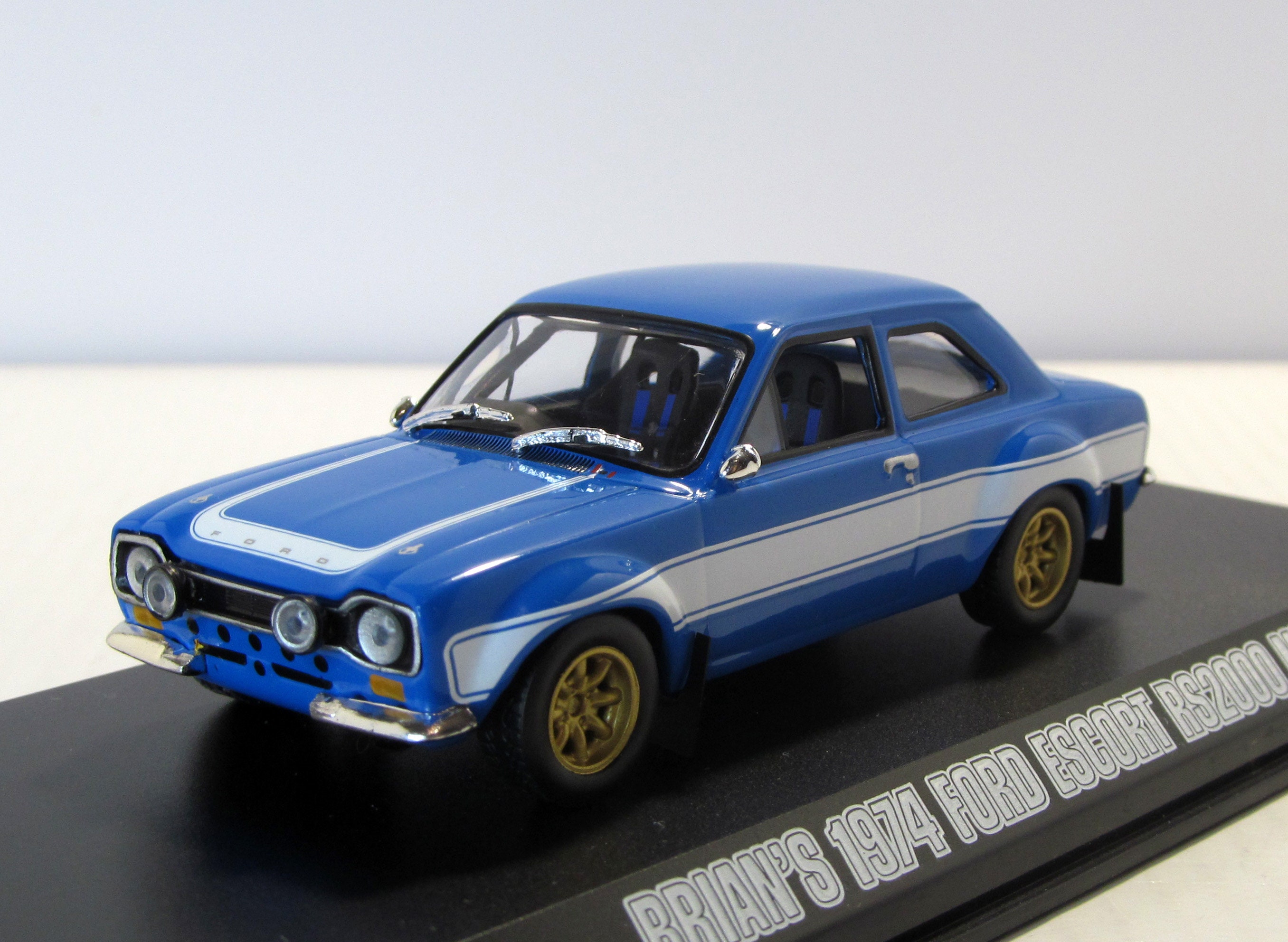 GREENLIGHT 1/43 DIECAST BRIAN'S 1974 FORD ESCORT MKI MK1 RS2000 FAST & FURIOUS 6