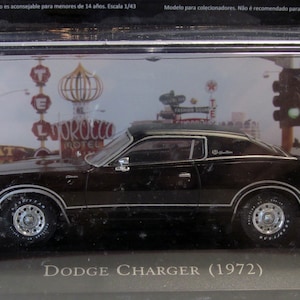 Dodge Charger 1972, American Cars, box. Diecast scale 1:43, Metal car, Die cast model. American car replica. collectible present. iconic car