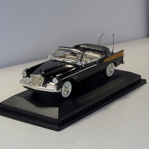 Handmade convertible Studebaker Golden Hawk 1958. Yat Ming Box. Authors work. Scale diecast model 1:43. Replica american car. Single copy.