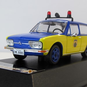 VW Brasilia Policia Rodoviaria Federal 1975, Premium X Models, Box. PremiumX. Diecast scale 1:43, Metal car, Die cast model. car fans. gift