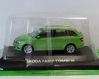Skoda Fabia Combi III 2015, DeAgostini, sealed blister. Collectible car. scale diecast model 1:43. Czech car replica. collectible gift.