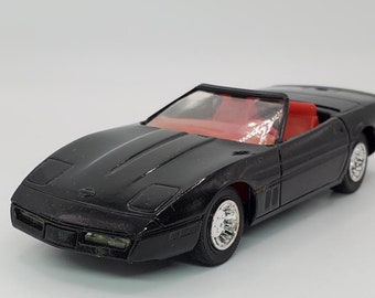 Chevrolet Corvette Solido 04-89, France. Vintage collectible toy car. scale die-cast model 1:43. American car replica. Convertible coupe