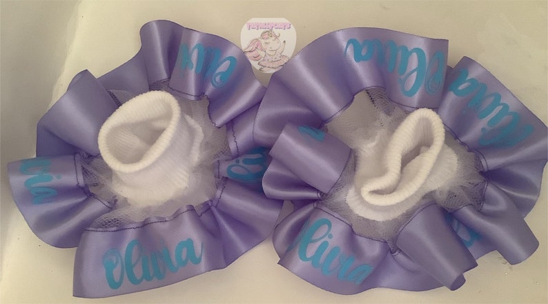 Custom Ruffle Socks Ruffle Socks with names image 10