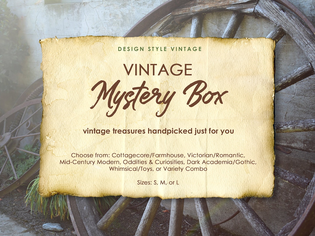 Vintage Mystery Box Antique Mystery Box Vintage Style Collections