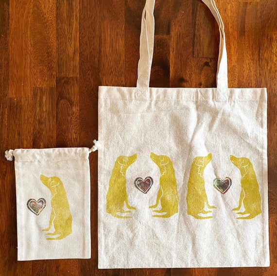 Puppy Love Tote and Drawstring Pouch