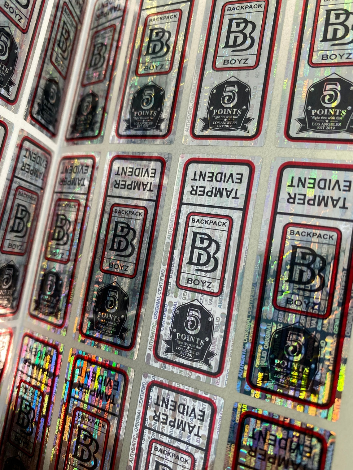 Backpack boyz hologram stickers for bags Etsy