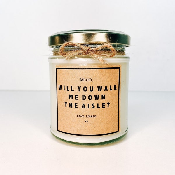 Will You Walk Me Down The Aisle Mum? | Mum Wedding Gift | Wedding Proposal Gift | Will You Give Me Away Please? | Personalised Wedding Gift