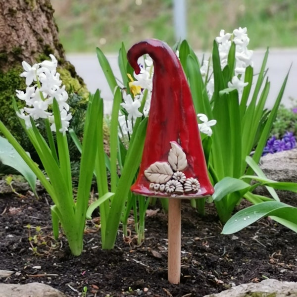 Käferhütchen, Insektenhotel Zaunhocker Beetschmuck Stelenspitze Rosenkugel Käferzipfel Mitbringsel für Gartenfreunde