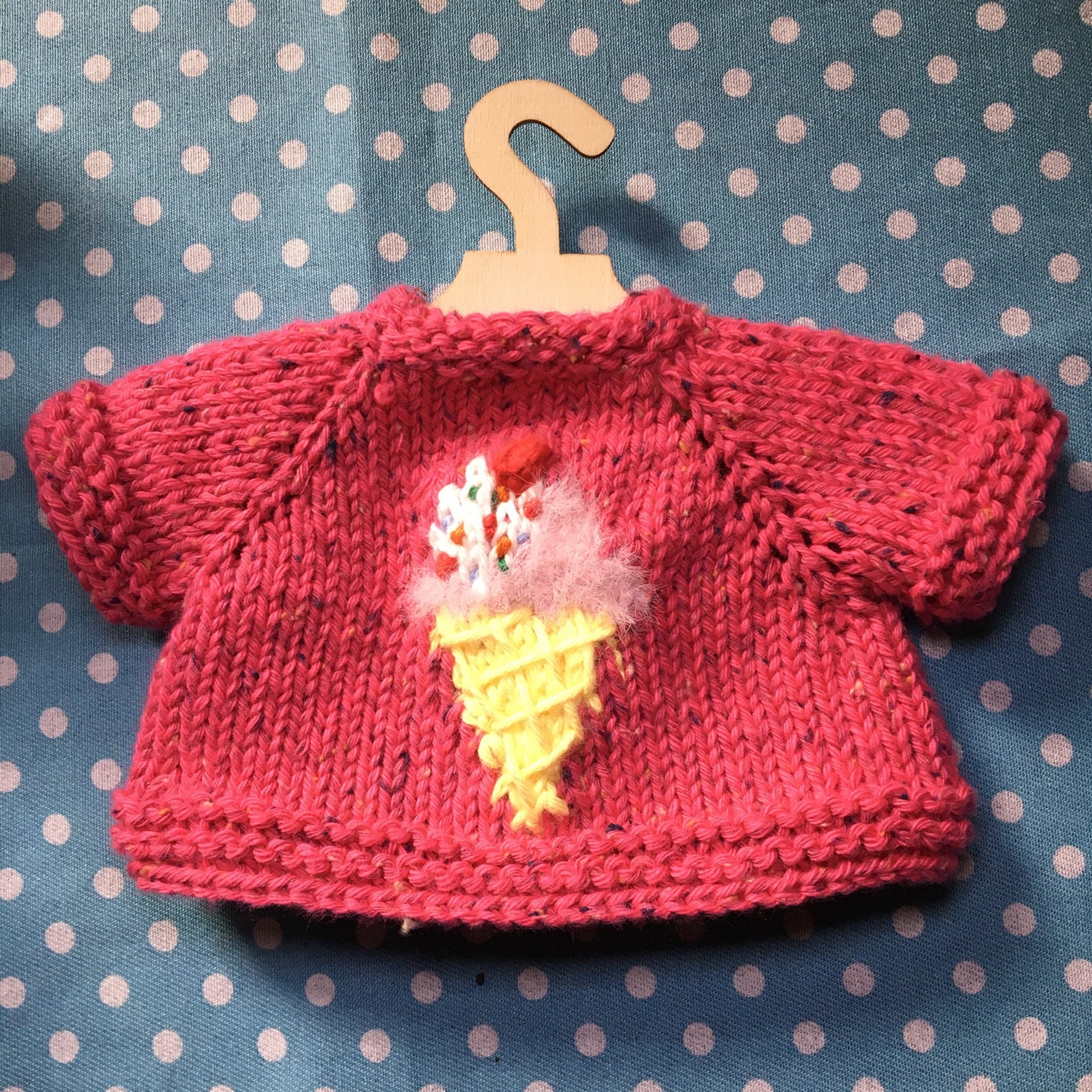 Hand Knitted Toy Cotton Jumper. Etsy