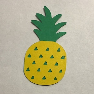 Pineapple Cupcake topper