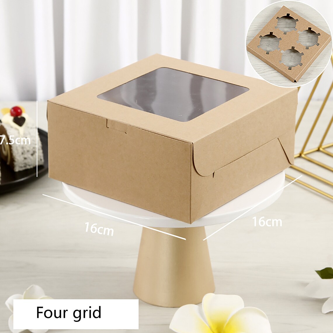 10pcs Kraft Paper Box Bread Packaging Box Kraft Cake Box Etsy