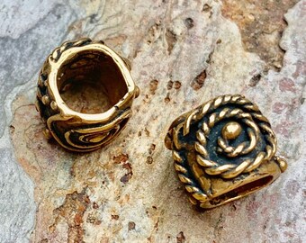 Perle coulissante spirale en bronze, LD-593 (UN)