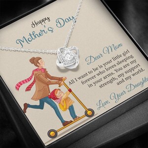 Cadeau pour la fête des mères d'une fille, pendentif cercle en or blanc 14 carats, livré dans une boîte à bijoux personnalisée, avec une carte de message de designer à l'intérieur