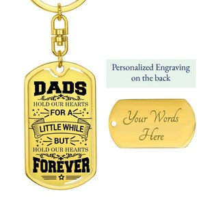 Porte-clés graphique personnalisé pour chien, To The Best Dad Forever, Saint-Valentin, Cadeau d’anniversaire, Fête des pères, Cadeau sentimental