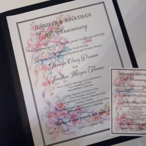 O, Joyous Love Anniversary Certificate/elegant anniversary certificate/optional plastic laminates/optional certificate holder