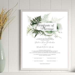 Fragrant Fars of Love Heiratsurkunde Vorlage 8.5x11/easy Corjl bearbeiten/editieren und mit eigenem Laptop und Drucker ausdrucken