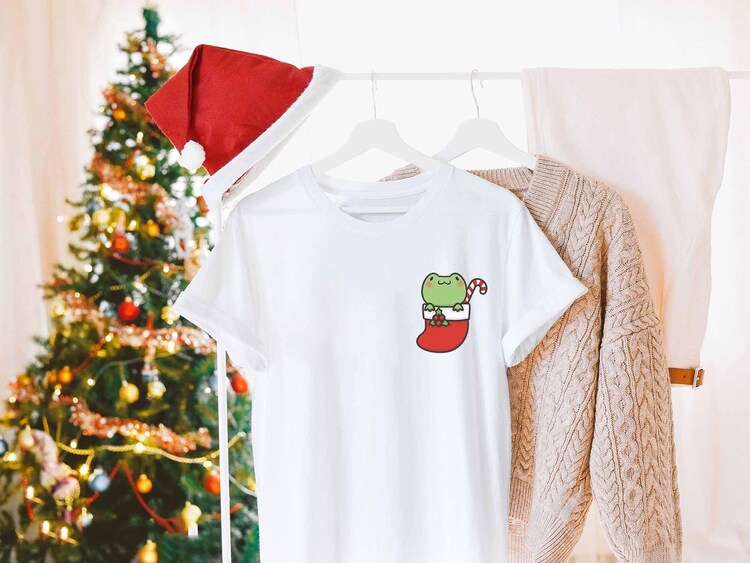 cheap wholesale Christmas Frogs Shirt 