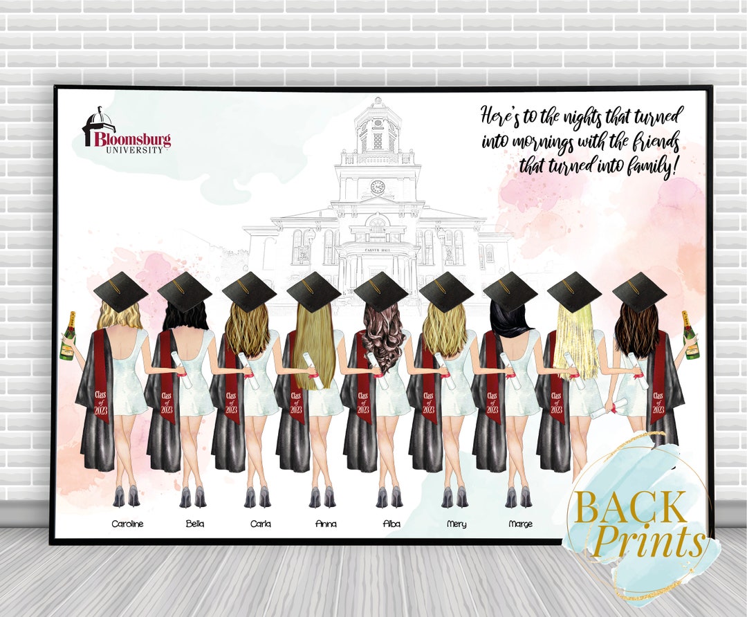 9 Graduates Bloomsburg University Graduation 2023 Etsy