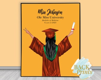 Graduation gift, Graduation Dessert Table Sign, Custom print, Daughter graduation, Ole Miss, Class of 2025, Graduation day