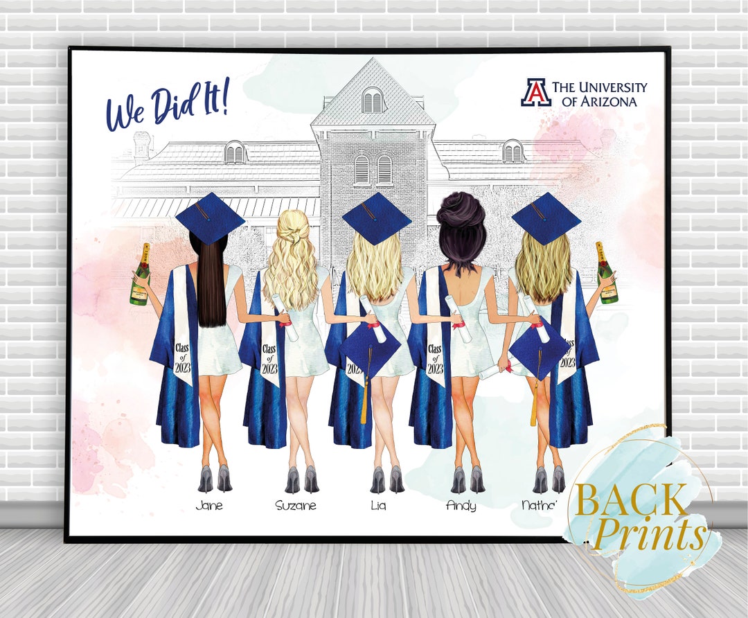 The University of Arizona Graduation Gift Custom Made Print Etsy