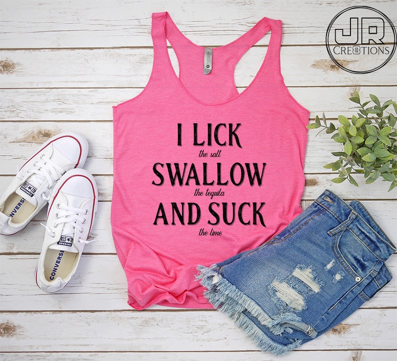 I Lick Swallow And Suck Funny Women S Tank Top Womens Etsy