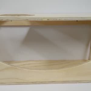 Rechthoekige wandophangmodule voor katten | Houten rechthoekige vorm | Accessoires beschikbaar | Handgemaakt