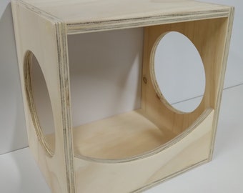 Square cat furniture/ cat bed/ wall hanging furniture/ wooden cat furniture/ cat gym/ cat shelf.