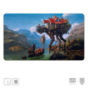 Playmat Runner of the Apocalypse, Walking House Playmat XL Tappetino per mouse, Prodotto in Germania, Autografato dall'artista